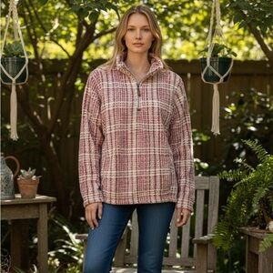 KATYDID 1/4 ZIP PULLOVER SZ LARGE